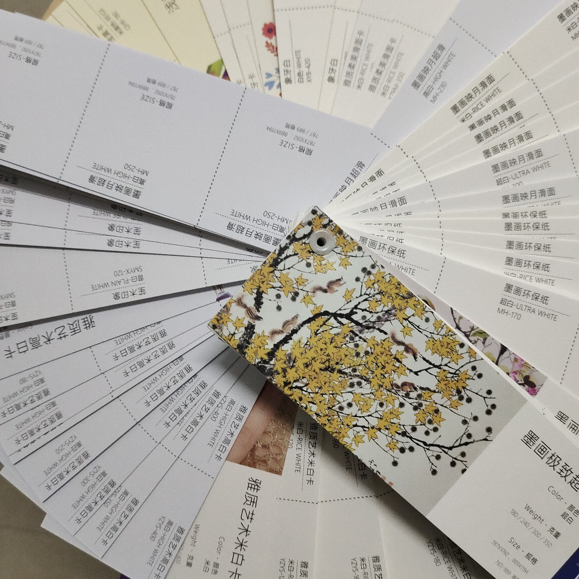 艺术纸可用于卡片明信片礼盒包装以及各类包装端