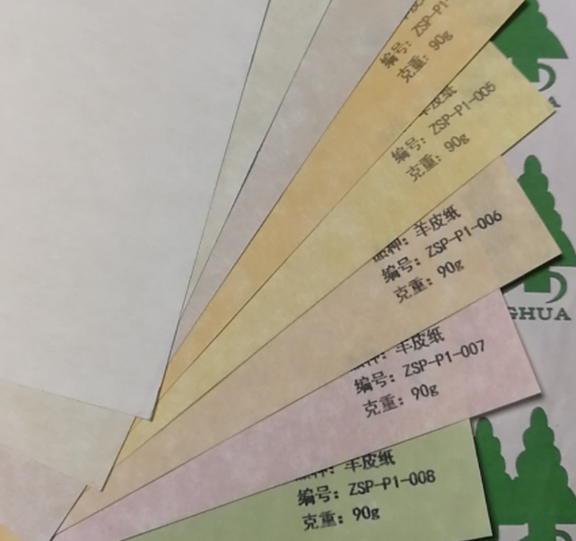55克彩色羊皮纸现货批发啦